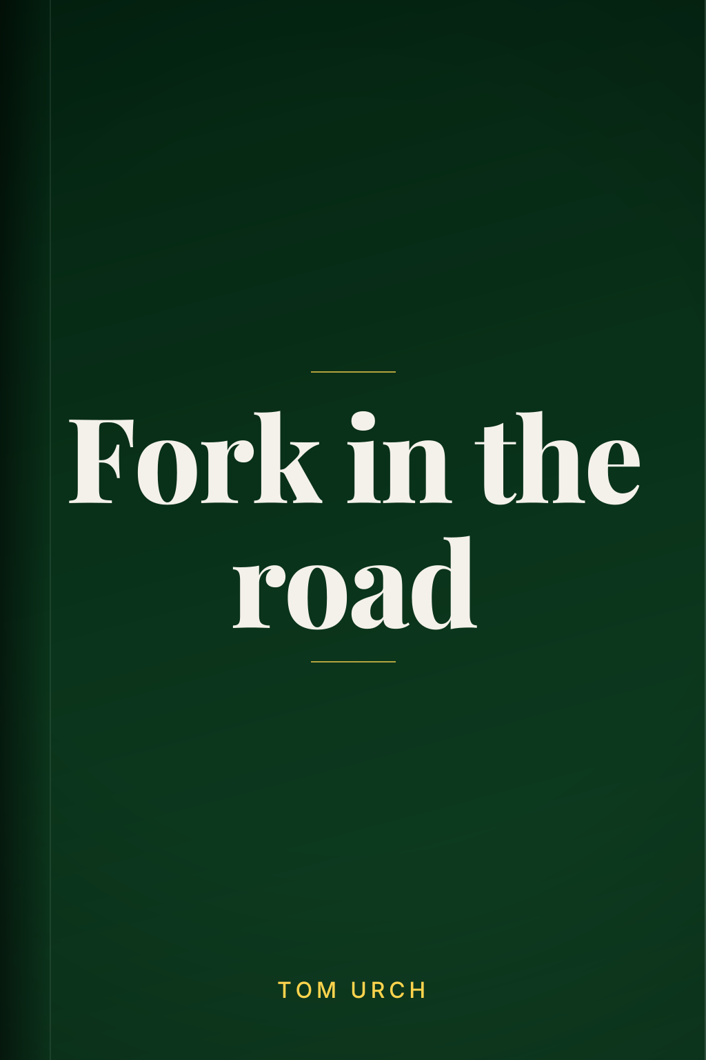 Fork in the road